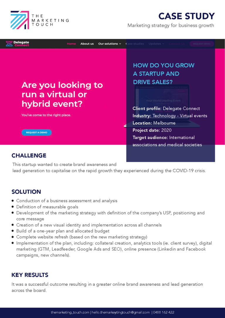 How do you grow a startup and drive sales?​