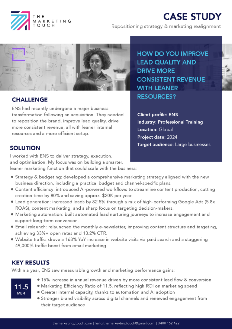 How do you improve lead quality and drive more consistent revenue with leaner resources?
